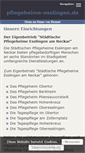 Mobile Screenshot of pflegeheime-esslingen.de