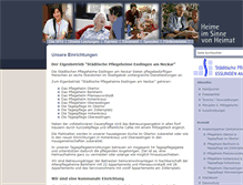 Tablet Screenshot of pflegeheime-esslingen.de
